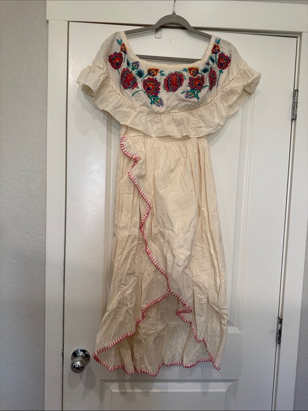 Altar’d state ruffle embroidered dress